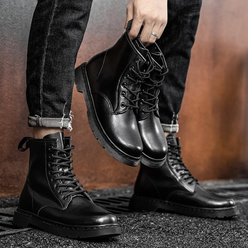 Boots Men Winter Casual Shoes Leather Boots men leather boots
