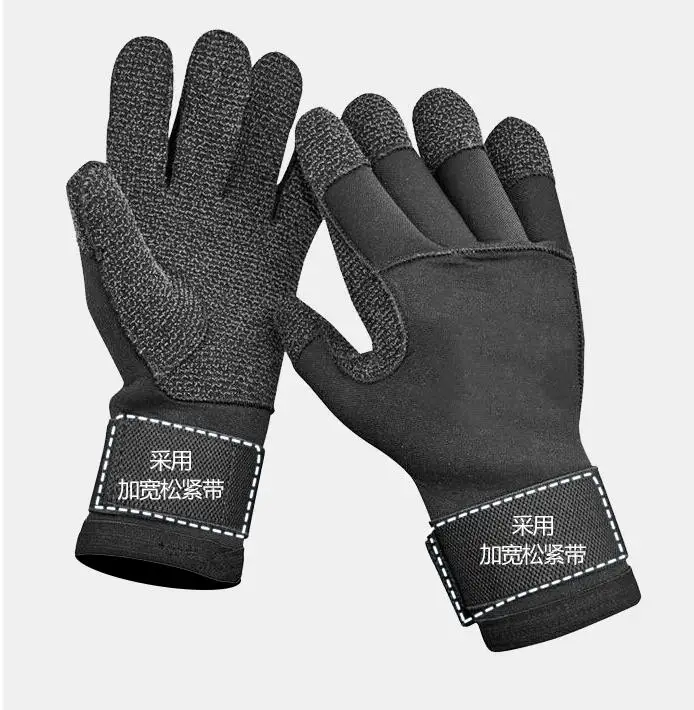 

Kevlar Scratch Prevention Scuba Diving Gloves 3MM/5MM Men Neoprene Anti-skid Wear Resistant Gloves Fishing Skiing Hand Protect