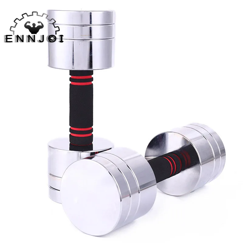 

Weight Adjustable Plating Pure Steel 20 KG Dumbbells Indoors Exercise Weightloss Bodybuilding Weightlifting Fitness Equipment