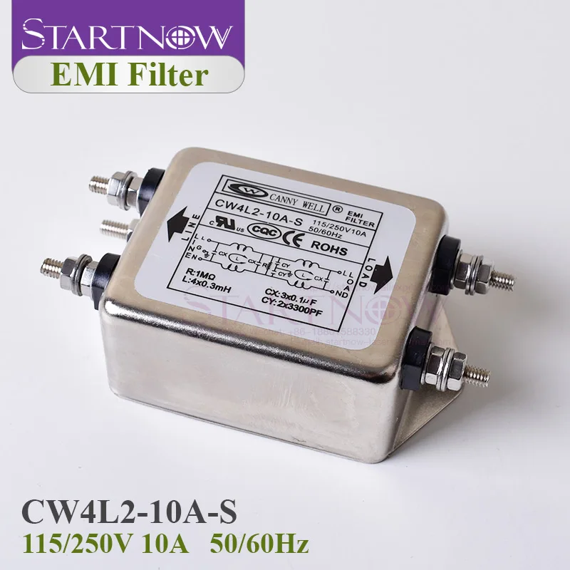 Startnow фильтр для электромагнитных помех однофазный 10a 115 в 250 В CW4L2 Гц бесплатная