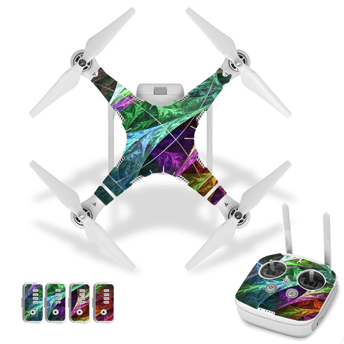 

Colorful Style Vinyl Skin Sticker for DJI Phantom 3 Drone And Remote Controller 0154