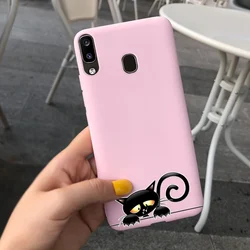 Daisy Flower Soft Silicone Back Cover - Fashionable Phone Case for Galaxy A20 (Case-c01)