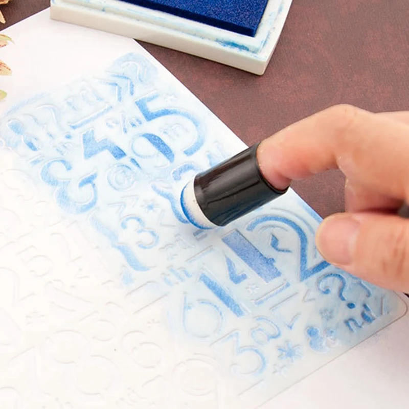DIY ремесло рисунок черный рычаг для пальца Губка крышка Мел картина тушью живопись специальная форма дизайн в основном используется для окрашивания