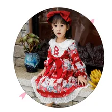 Платья для девочек; платье принцессы с длинными рукавами в стиле Лолиты; юбка-американка; платье для костюмированной вечеринки для девочек; детская одежда; вечернее платье принцессы