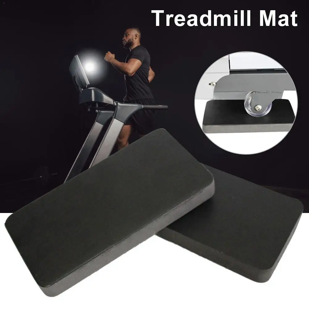 6PCS Treadmill Mat Sound Insulation Cushion Exercise Equipment Mat with High Density Rubber