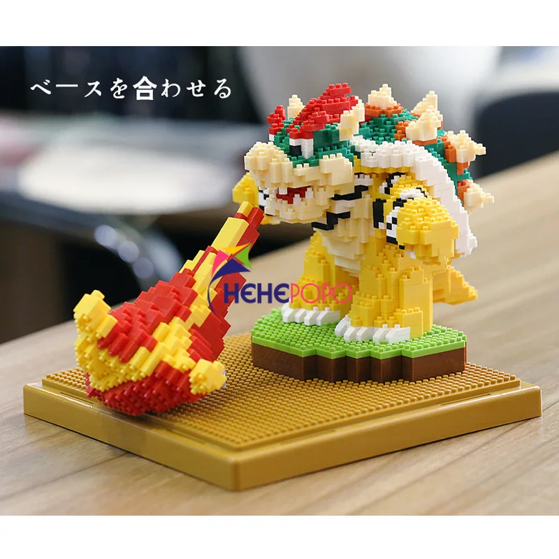 1539 шт. 2517 Супер Марио огонь Bowser черепаха босс животные Монстр 3D модель Сделай Сам