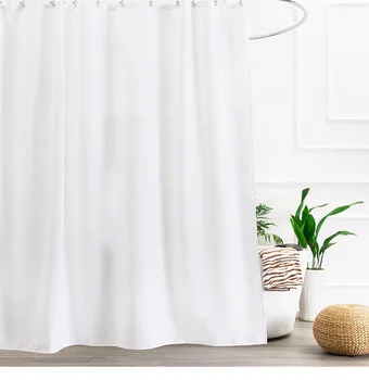 

2020 Thick Waterproof Opaque Solid Color Polyester Shower Curtain Multicolor