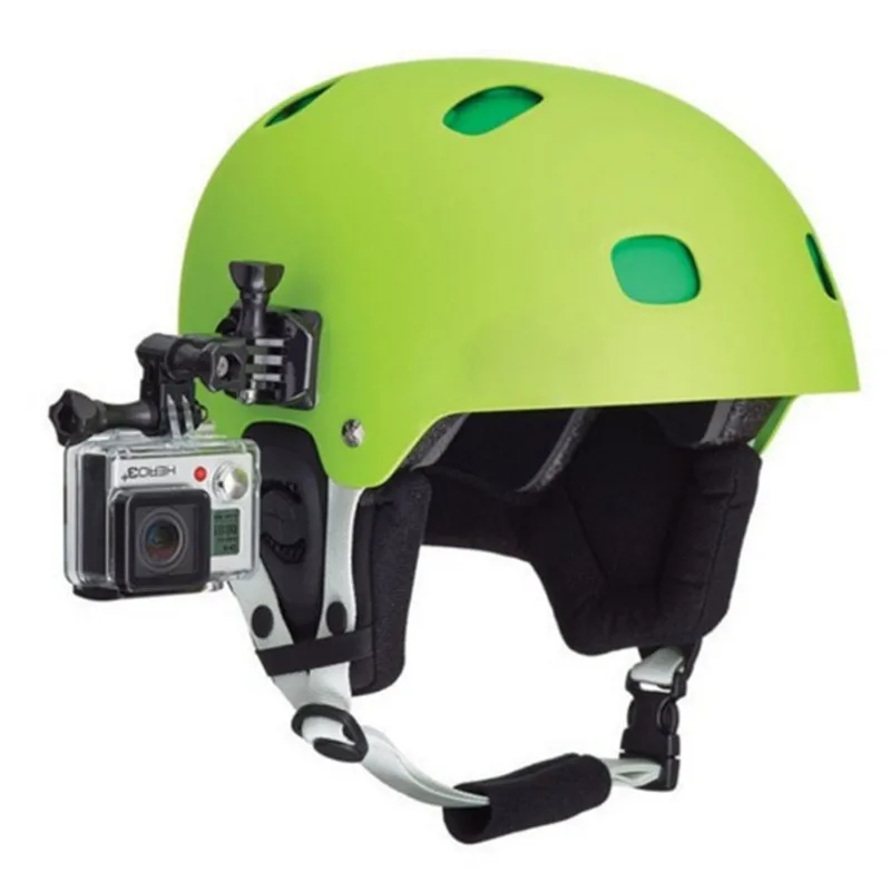 Изогнутый клейкий шлем с боковым креплением комплект поворотных рук штемпели шлем для GoPro 8 7 черный 8 7 6 5 4 DJI Осмо камеры аксессуары