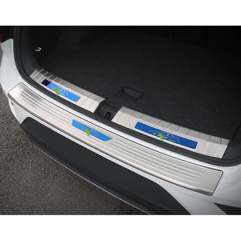 Для Volkswagen t-roc задняя защитная накладка модификация багажника защитная пластина модификация специальная