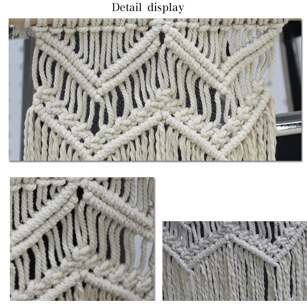 Wall Hanging Woven Bohemian Banner Gift Tapestry Comfortable Cotton Manual Craft Tassel Beautiful Economic Blanket Decor