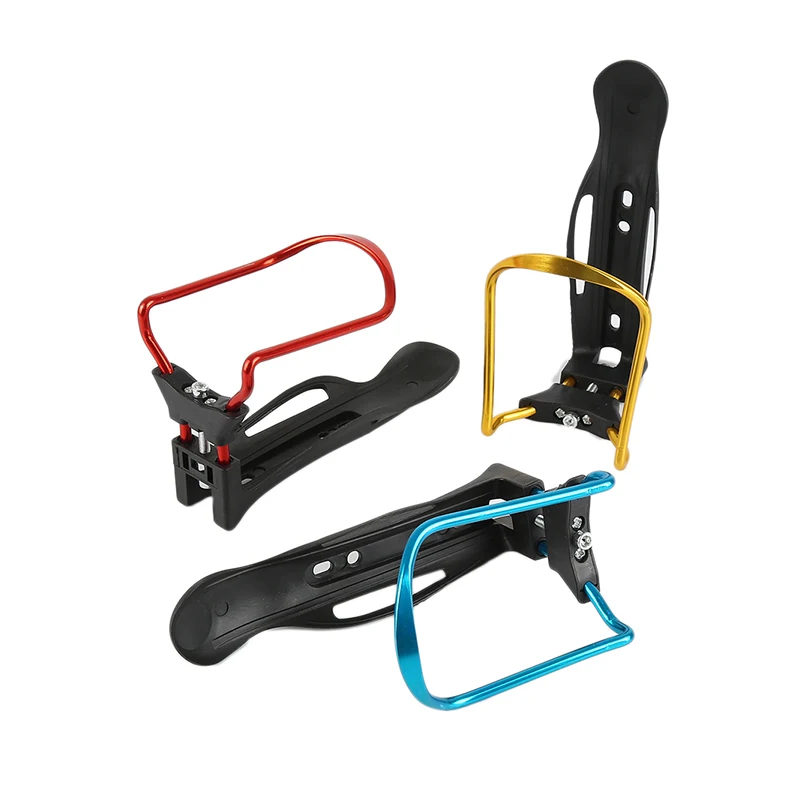 Creative Practical Colorful Aluminum Alloy Bicycle Kettle Holder Bottle Cage Adjustable Mtb Road Bike Mounted Water Bottle Clips