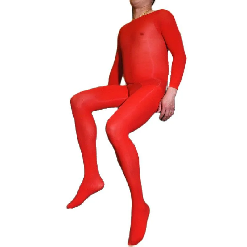 Sexy Unisex 120D Nylons Tights Bodystocking Open Crotch Penis Sheath Convex Pouch Pantyhose Bodysuit Lingerie Stocking Body Suit men underwear women underwear sexy lingerie