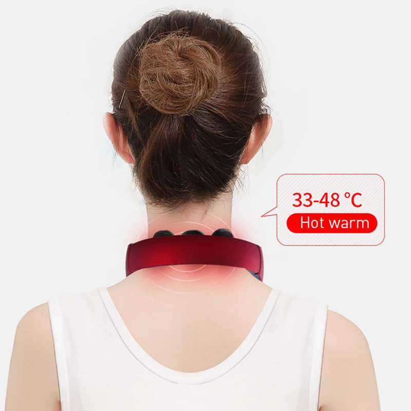 Massage Pillow Cervical Vertebra Electric Masseur Neck Body Multi-Function Shoulder Massagers Portable Health Care