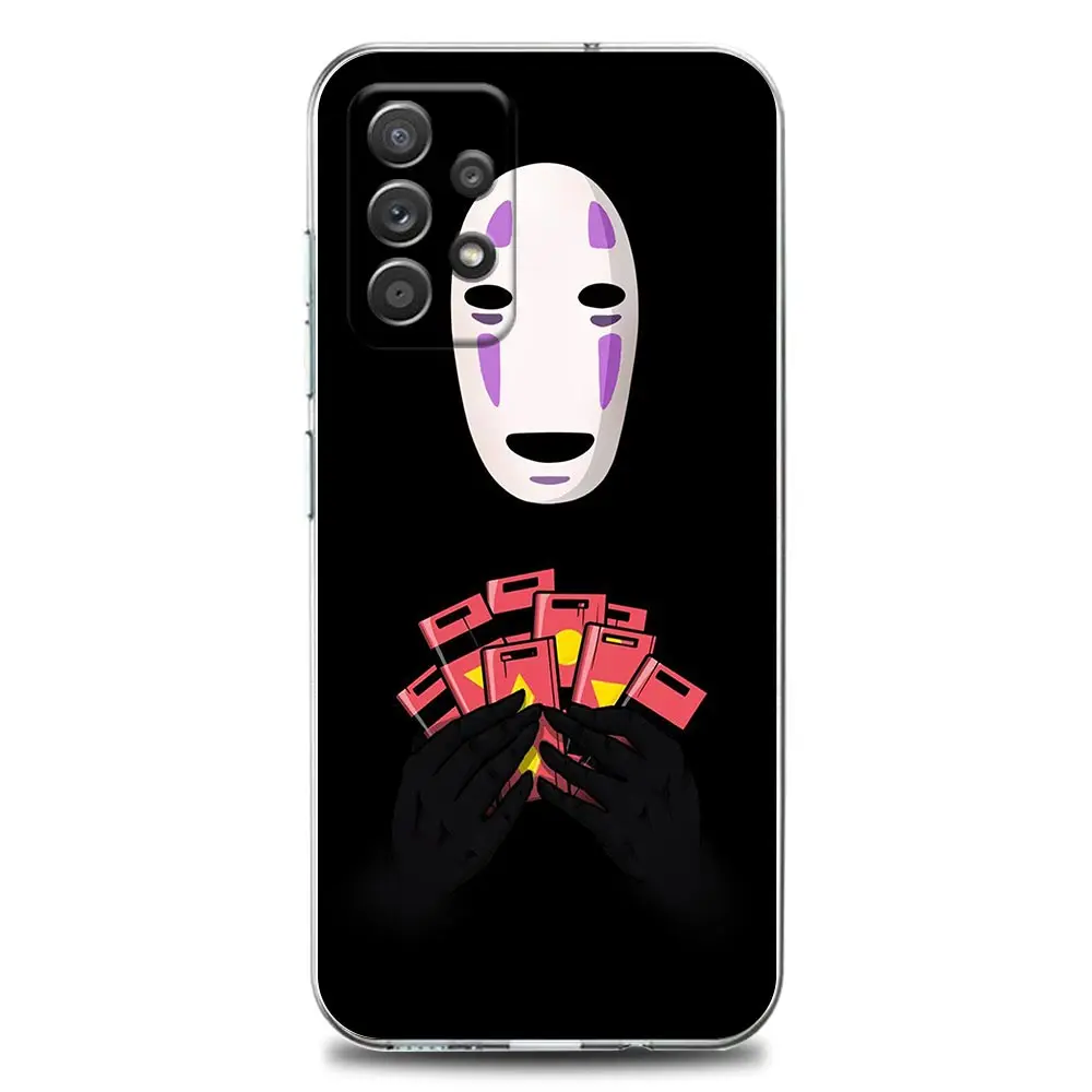 Cartoon Studio Ghibli Spirited Clear Phone Case for Samsung A01 A02s A11 A12 A21 S A31 A41 A32 A51 A71 A42 A52 A72 Soft Silicon kawaii samsung phone cases