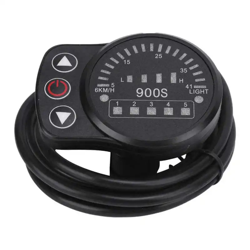 36V 500W Electric Bike Front Wheel Hub Motor Set with KT-900S Display Meter for 12G Wheel Electric Bicycle DIY Conversion Kit