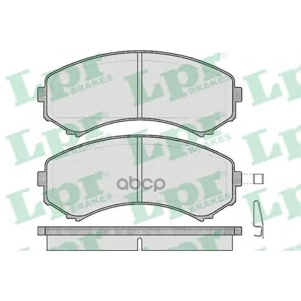 Колодки Тормозные Mitsubishi Pajero Iii Long Wagon 0006 3.5/2.5td Передние Lpr 05p569 Lpr арт. 05P569