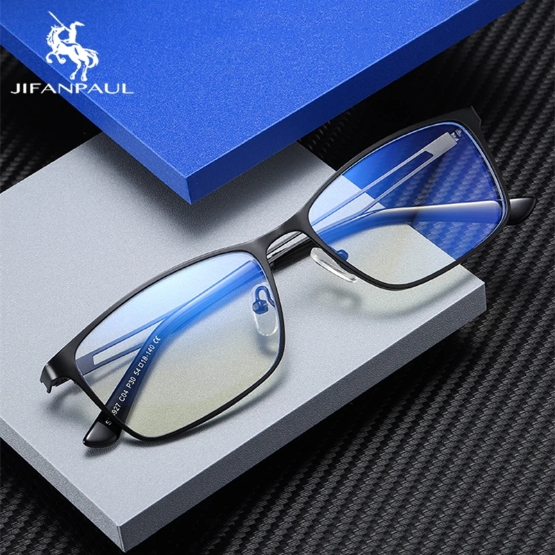 

JIFANPAUL Blu-ray glasses transparent frame for women luxury brand anti-blue light glasses classic computer glasses women