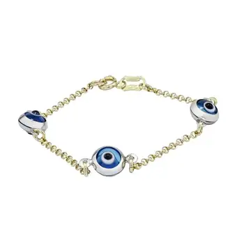 

3 overhead Motif Gold Child Wristbands 01-660-NET-CB020