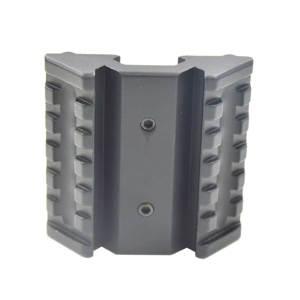 ar 15 accessories hunting Tactical aluminum airsoft Dual 45 degree offset mount extend Picatinny rail 20mm Weaver Picatinny Rail (6)