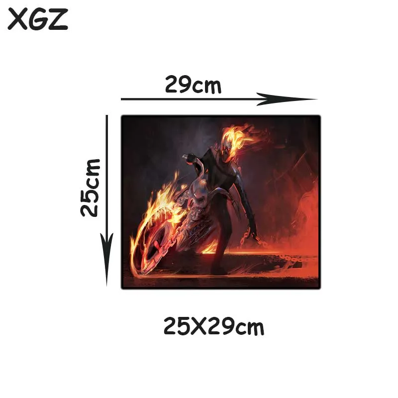 Большой игровой коврик для мыши XGZLarge с блокировкой боковой рыцарь дьявола аниме