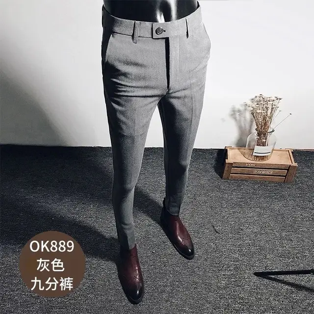 Summer Men's Business Casual Trousers 