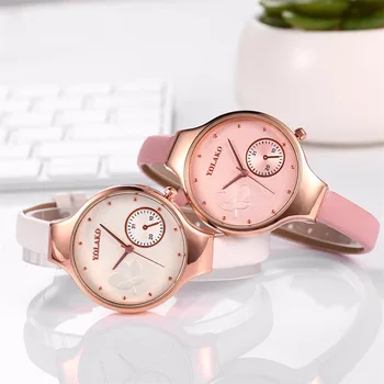 

YOLAKO Brand New Women's Watch Fine Belt Fashion Ladies Watches Personality Feminino Relogio Alloy Wild Quartz Clock