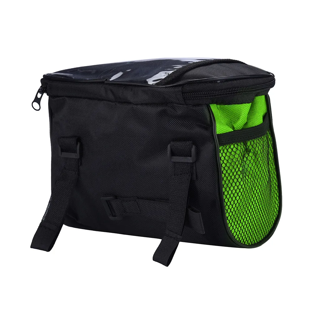 Size 21.5x13.5x16cm Bicycle Bags Front Tube Panniers Touch Screen Cycling Phone Bag Case Mountain Bike Handlebar Phone Pouch