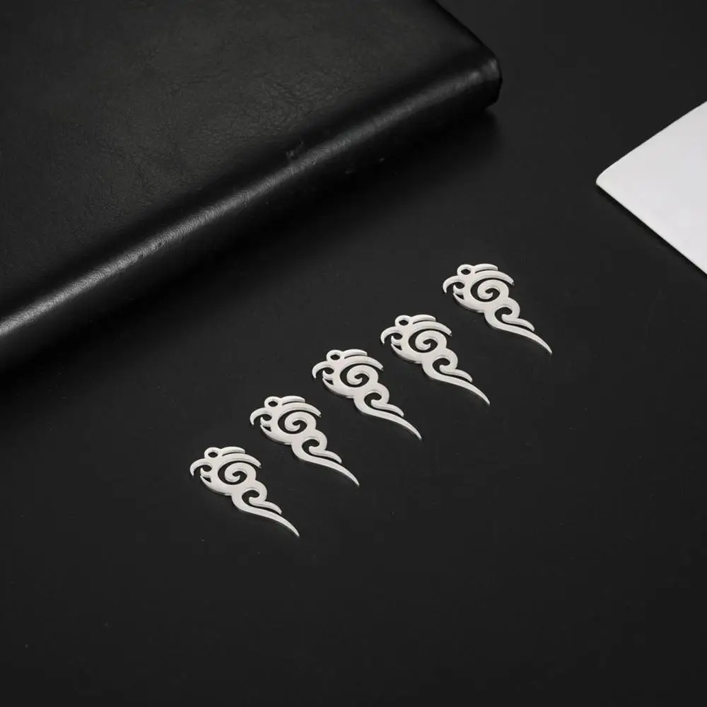Likgreat 10 Pieces Cloud Charms Stainless Steel Silver Color For Jewelry Making Pendant DIY Drop Earrings Key Ring Accessories | Украшения