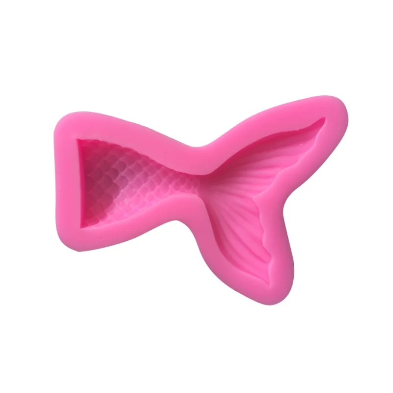 

3D Fish Tail Shaped Reusable Silicone Baking Mold DIY Non-stick Chocolate Fondant Cookie Mould Bakeware Kitchen Accessories
