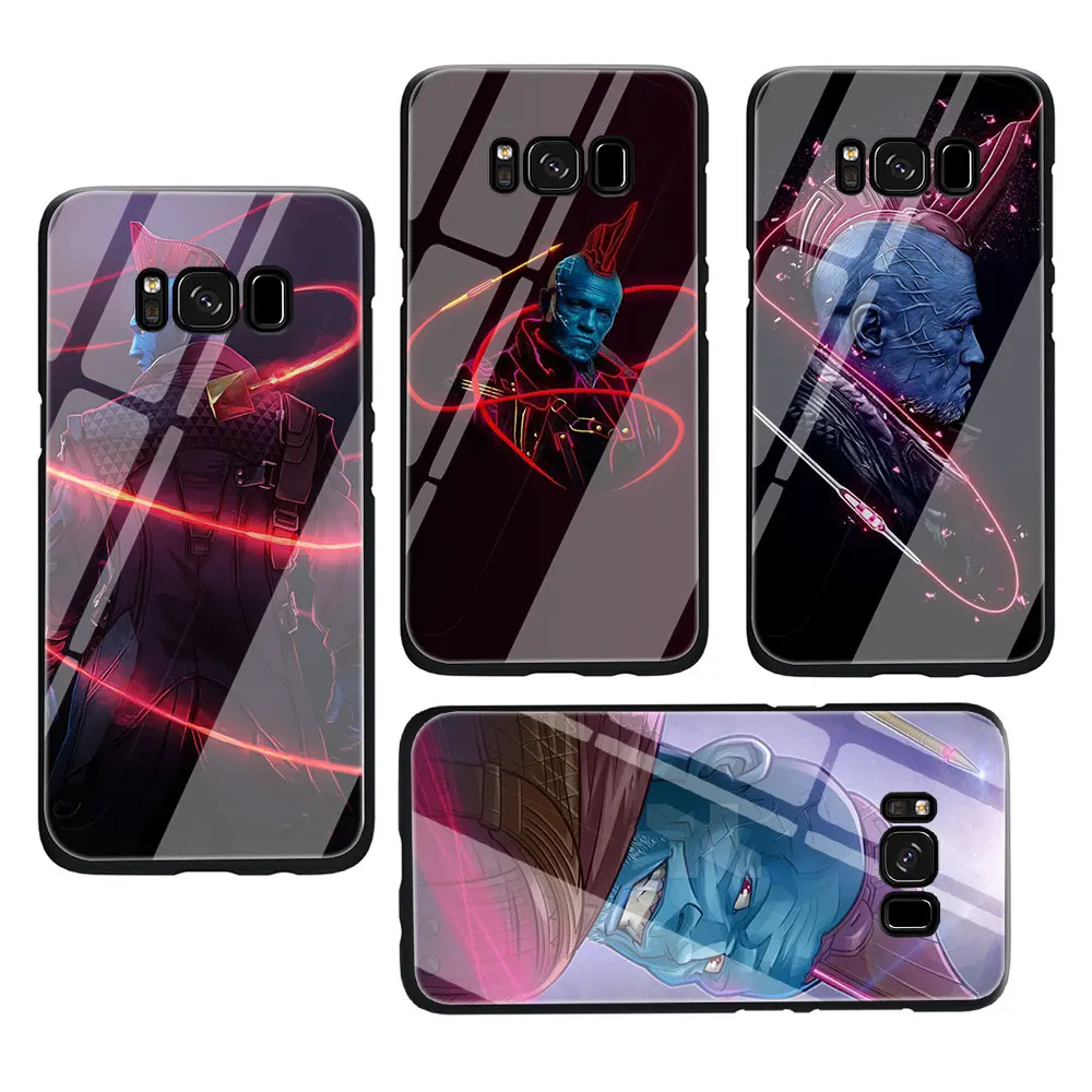 EWAU yondu закаленное Стекло Телефон чехол для Galaxy S7 edge S8 9 10 Plus, Note 8, 9, 10, A10 20 30 40 50 60 70