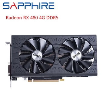 

SAPPHIRE AMD Radeon Graphics Card RX 480 4GB GDDR5 Gaming PC Video Card GPU 256bit PCI Express 3.0 Desktop Used Cards for Gamer