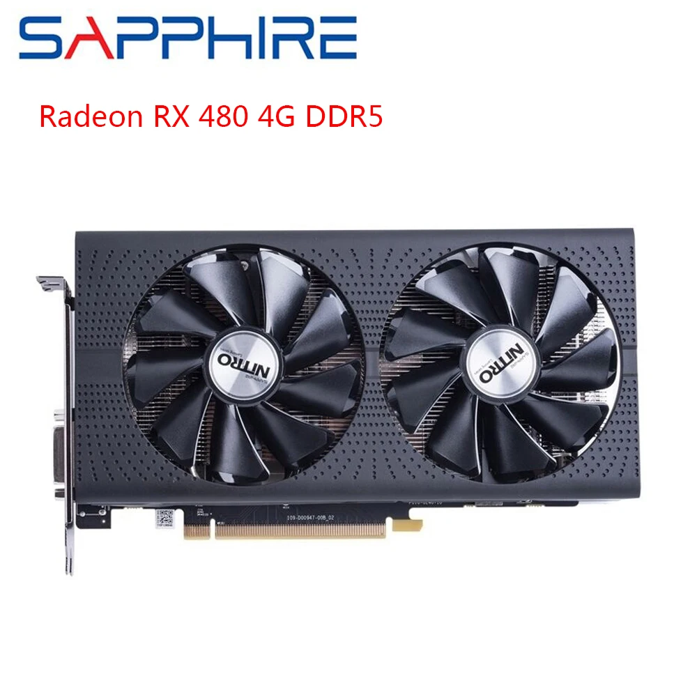 SAPPHIRE AMD Radeon видеокарта RX 480 4 ГБ GDDR5 игровая ПК Видеокарта GPU 256bit PCI Express 3 0 настольные