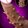 Very Soft Silicone Thorn Vibrator Dildo Artificial Male Penis Dick Female Masturbator Big Dildo Adult Sex Toy For Women/lesbian 1