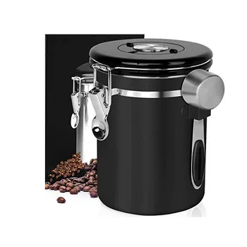 

Stainless Steel Sealed Tank Storage Tank Moisture-proof Coffee Bean Milk Powder Jar Tea Pot Kitchen Grains Storage Box