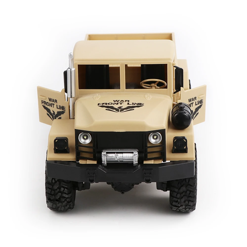 Hipac JJRC Q62 6WD RC Military Truck Off-road Car Inclined Shock Absorbers Speed Conversion Bright Spotlights | Игрушки и хобби