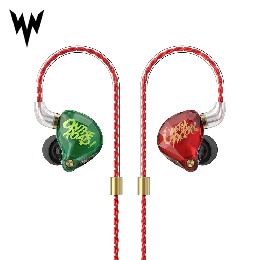 

Opera Factory OM1 3.5mm Wired Earphone Super Stereo Sound Headphones Earplug In Ear Earphone 2Pin HIFI Custom Audio Diamond Bass