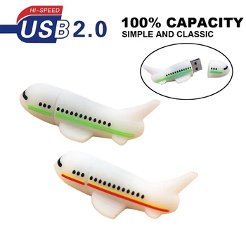 

Cartoon Aircraft usb flashdrive USB 2.0 Pen Drive Multi-capacity Selected Pendrive 32GB 64GB flash drive 128mb memory stick