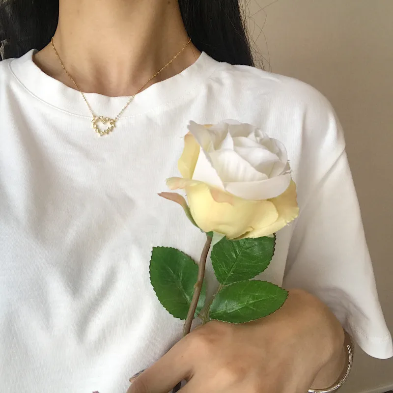 Louleur, 925 пробы, серебряное ожерелье в форме сердца, циркониевая подвеска на золотой цепочке, корейское ожерелье для женщин, серебро 925, ювелирное изделие, женские подарки