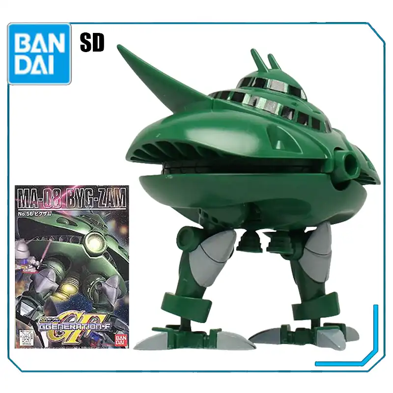 Original Bandai Q Version Sd Gg 56 Ma 08 Byg Zam Gundam Assembly Action Figureals Model Dolls Action Figures Aliexpress