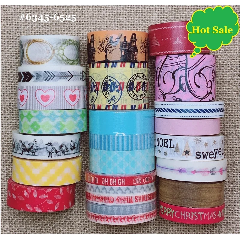 Декоративный Рождественский скотч подарок Washi лента снежинка DIY бумажная |