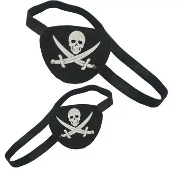 

10 pcs Pirate Eye Patches Black Felt One Eye Captain Eye Patches for Halloween Christmas Pirate Theme Party