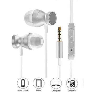 

In-Ear Wired Earphones high quality Headsets With Microphone 3.5mm Compatible music headset stereo Earphone for Android ios