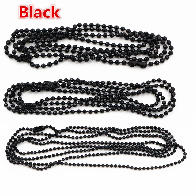5 Meters/lot 1.5/2.0/2.4/3.0mm Beaded Ball Stainless Steel Bulk Ball Bead  Chains For Diy Necklaces Jewelry Making Accessories - Jewelry Findings &  Components - AliExpress