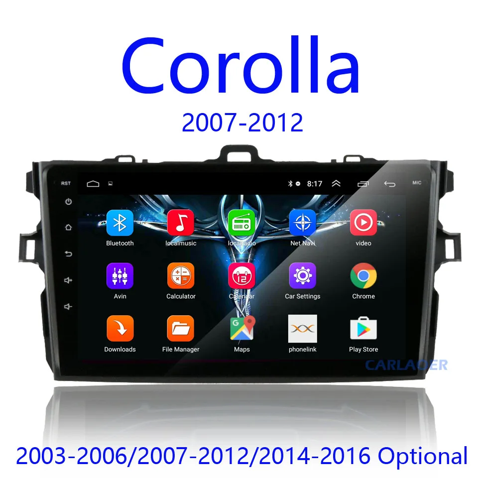 9 inch 2 Din Android smart Auto Multimedia-Player FM Gps Navigation Wifi Bluetooth für Toyota Corolla 2007-2016 9 inch 2 Din Android smart Auto Multimedia-Player FM Gps Navigation Wifi Bluetooth für Toyota Corolla 2007-2016