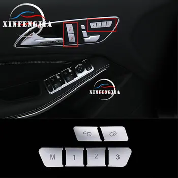 

For Mercedes-Benz A B CLA GLA Class W176 W246 C117 X156 13-17 6x Door Seat Memory Buttons Cover Trim