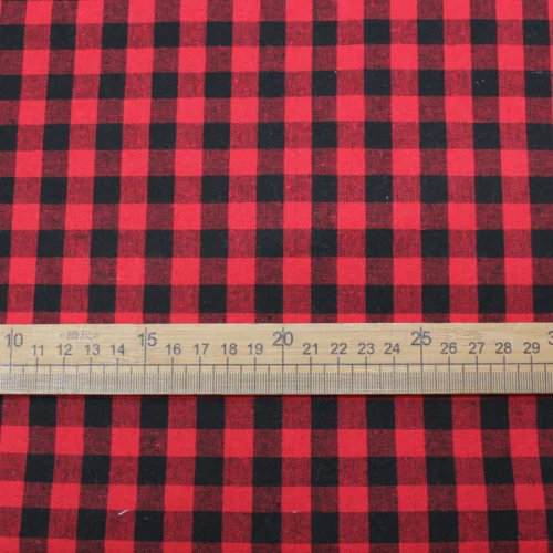 10mm black plaid Классическая клетчатая хлопковая ткань для платья рубашка Косплей DIY швейная крышка стола Подушка Текстиль для дома - Цвет: 10mm black plaid