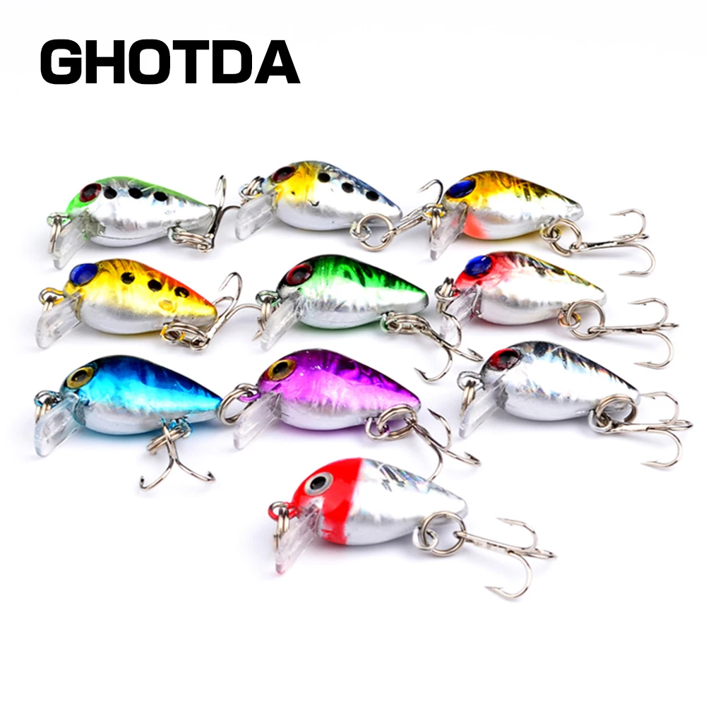 GHOTDA 26mm 1.6g Profound Pulse Floating DW1082 Bass Fishing Lure Sound Wobbler Hard Artificial Bait Deep Diving Crankbaits | Спорт и