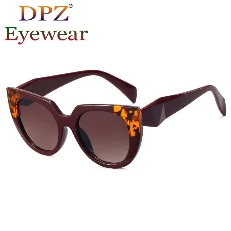 

2021 новые модные двухцветные УНИКАЛЬНЫЕ Солнцезащитные очки большого размера женские брендовые дизайнерские солнцезащитные очки кошачий глаз Oculos De Sol 95323