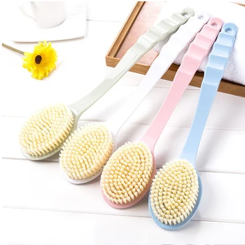 

Bathing Artifact Bathroom Long Handle Massage Back Rubbing Brush Exfoliating Bath Brush Soft Hair Bath Brush Body Brush
