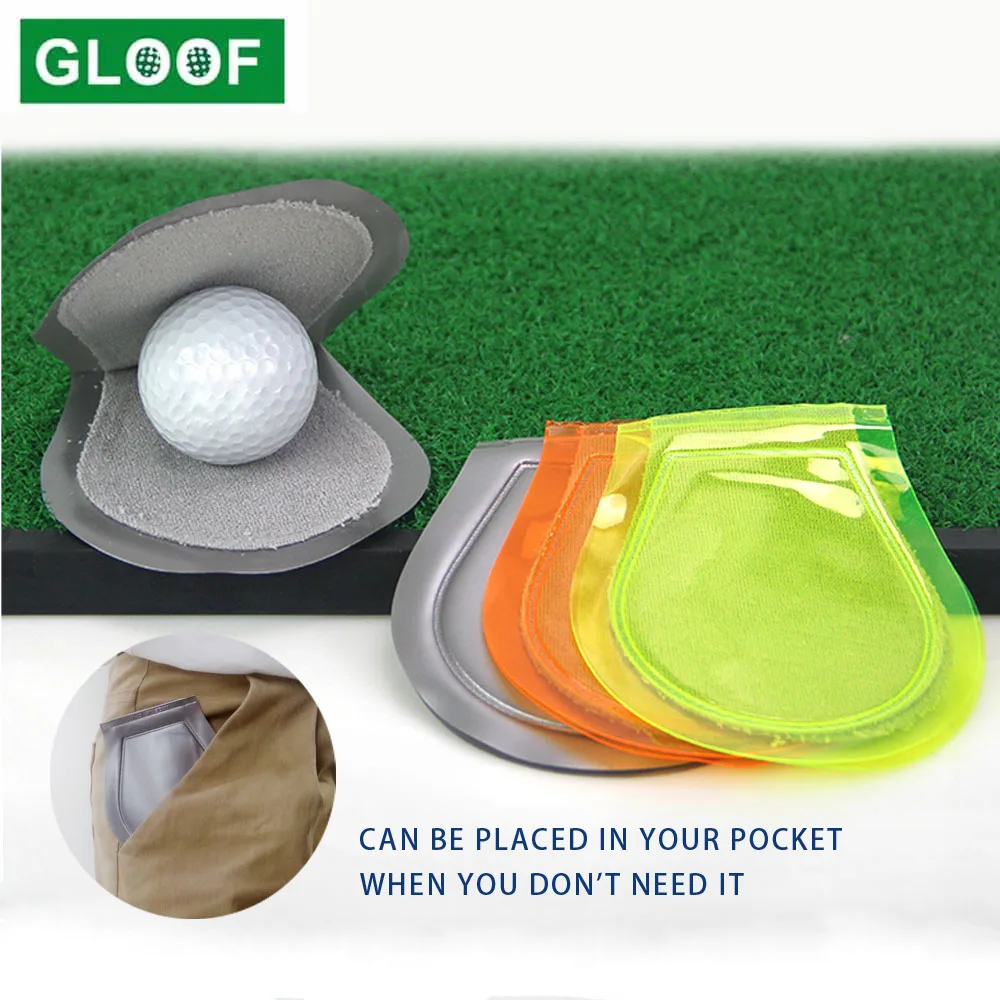 

1Pcs Golf Ball Cleaner Dirt Wiping Pocket Washable Accessory Portable Waterproof PU Leather Soft Outdoor Cleaning Tool